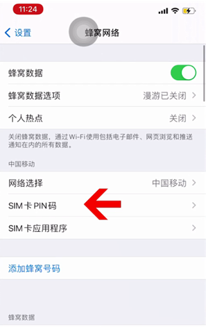 河北苹果14维修网分享如何给iPhone14的SIM卡设置密码 