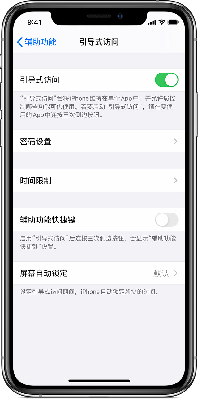 河北苹果手机维修分享如何在 iPhone 上退出引导式访问 