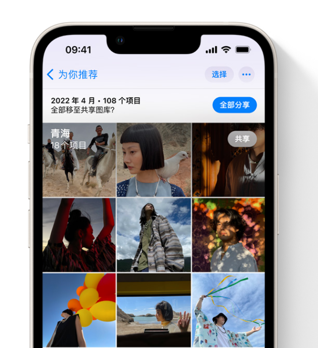 河北苹果维修网点分享在 iPhone 上使用共享图库 