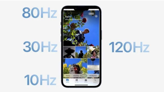 河北苹果14维修分享iPhone 14有高刷吗 